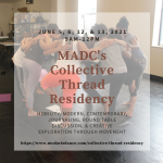 A group of BIPOC womxn in a yoga tree pose with arms around each other in a circle