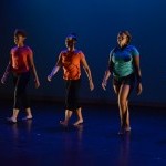 Women walking forward in a horizontal line