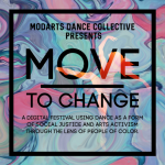 A silhouette of a female dancer on releve with her right leg in attitude a la seconde 