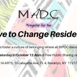 6 triangles with different designs in shades of lime green, seas blue, black, and ruby red