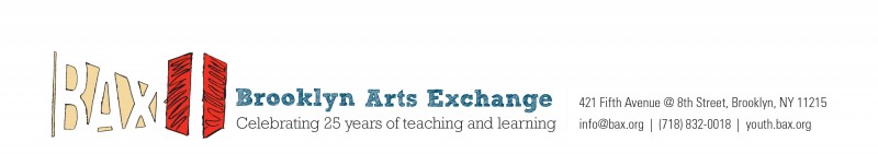 BAX logo: Letters B A X and image of red doors