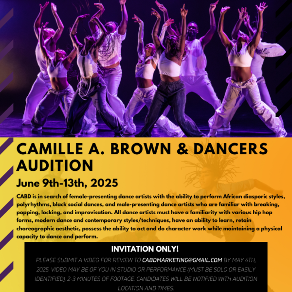 Audition Notice for Camille A. Brown & Dancers