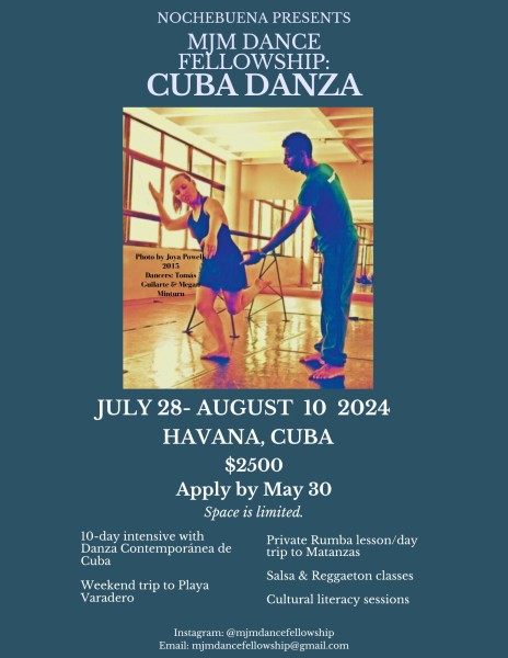 Teacher Tomás Guilarte instructs dancer Megan Minturn