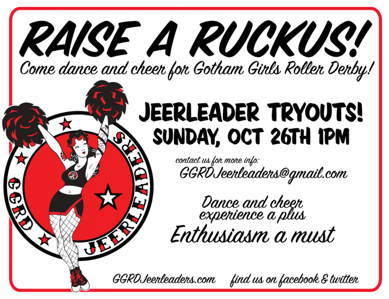 Audition for the Gotham Girls Roller Derby Jeerleaders