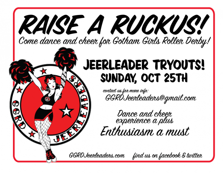 Be a Jeerleader for Gotham Girls Roller Derby!