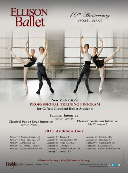 AUDITION! Ellison Ballet Summer Intensive 2015