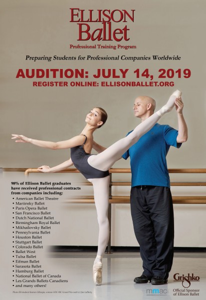 Ellison Ballet - Professional Training Program - Audition July 14th