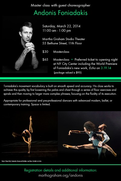 Master class with Andonis Foniadakis