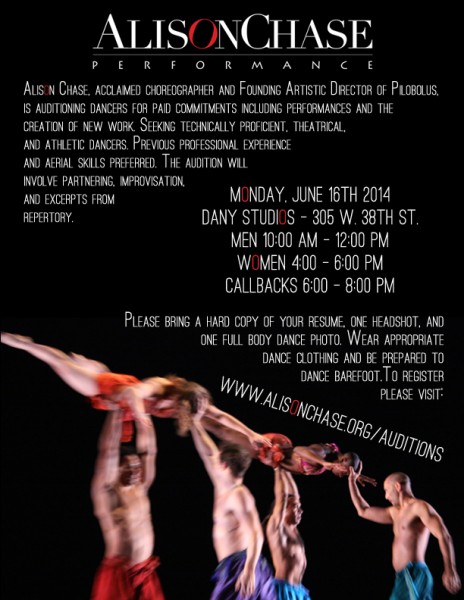 Alison Chase/Performance Auditions - June 16