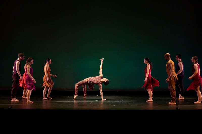 A photo from Carolyn's work "The Attitude of Doing" showing some of the dancers.