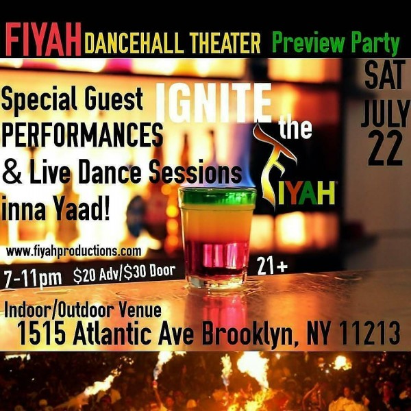 FIYAH Dancehall Theater Preview Party: Live Performances & Dance Sessions