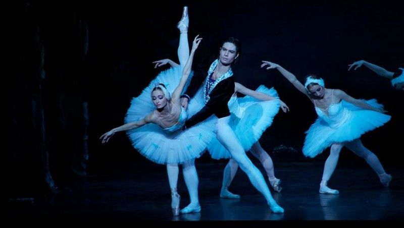 Swan lake ballet dancers