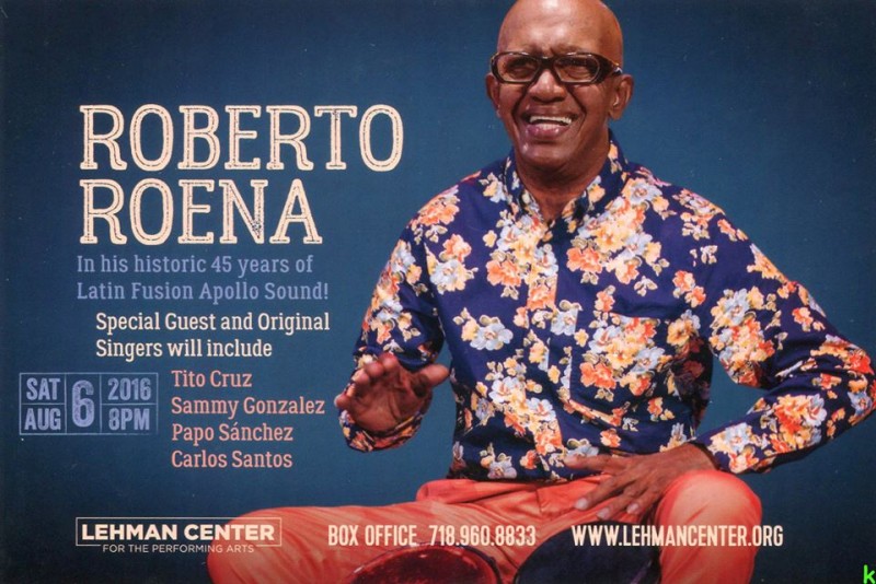 Roberto Roena: In his historic 45 years of Latin Fusion Apollo Sound!
