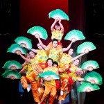 A photo of the Peking Acrobats group. 
