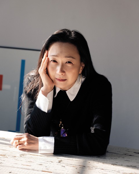 A portrait of author Min Jin Lee.