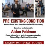 Please join us for an informal sharing of dance/theatre by Aidan Feldman