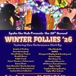 Almost 2 dozens dazzling dancers and performance artists present 5 minutes of what they do best on Saturday, January 31st at 5pm