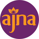 Ajna purple and yellow logo