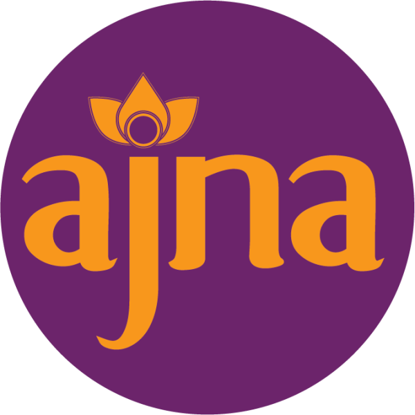 Ajna purple and yellow logo