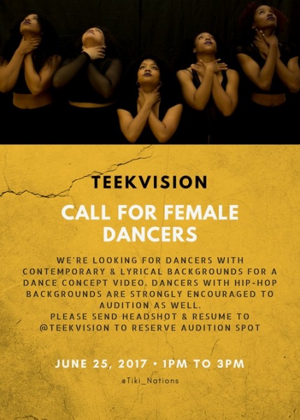 Call For Female Dancers