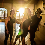 Picture of the artists rehearsing 4AM