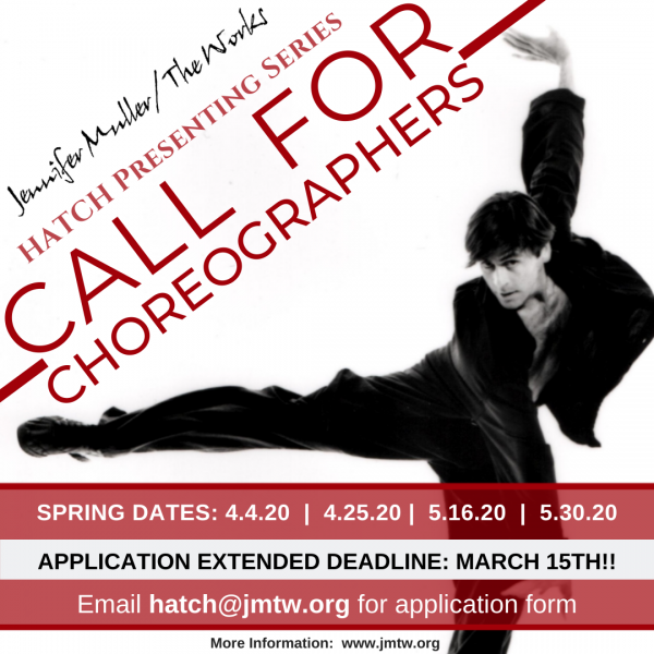 CALL FOR CHOREOGRAPHERS- Application Deadline March 15th!
