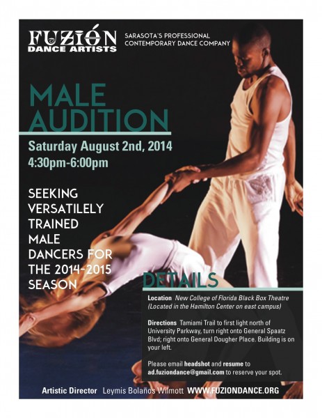 Fuzion Dance Artists MALE AUDITION