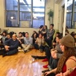 Group of audience members sitting 