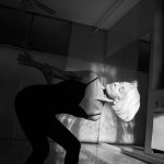 one dancer in silouhette