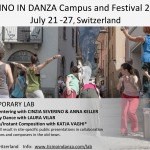 A group of dancers performing in the old town of Mendrisio