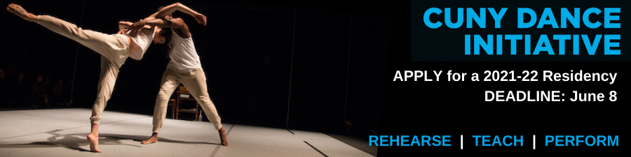 two dancers in white tank tops and beige pants in an extended offkilter embrace