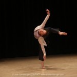 Woman turning in back attitude side pitch