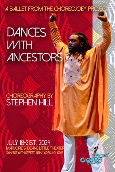 artistic director stephen hill stands with two fist above his head