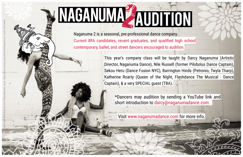 Naganuma 2, MAY 11: Casting M/F Dancers (ages 14-24)