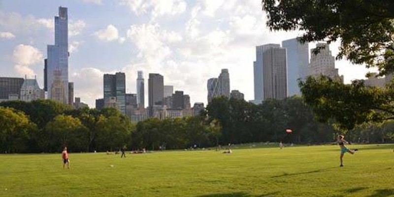 A photo of Sheep Meadow park area in Central Park