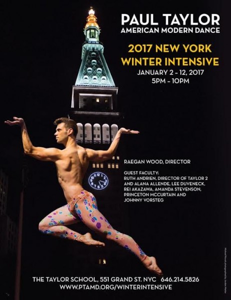 2017 Paul Taylor Winter Intensive Poster