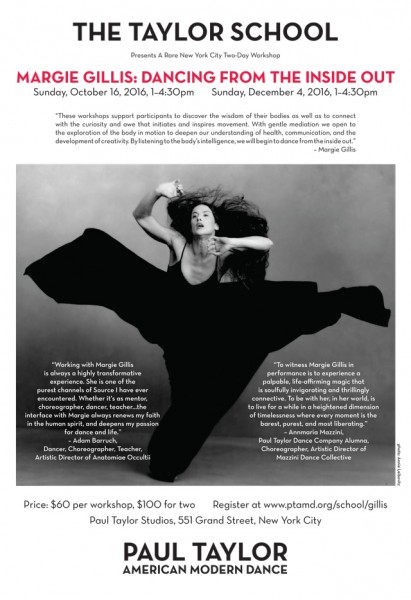 Margie Gillis Workshop Poster 