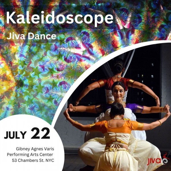 Kaleidoscope Flier - three dancers in a pose
