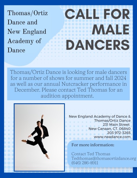 For more information contact Ted Thomas at tedthomas@thomasortizdance.org 646 286-8911 