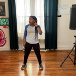 Keomi Tarver teaches hip-hop.