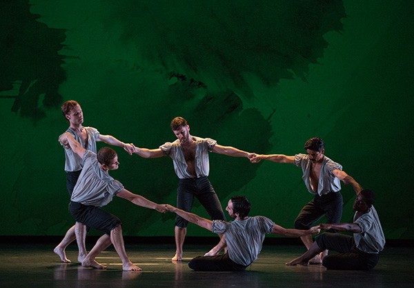 Male dancers in Mark Morris' Mozart Dances
