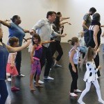 People of all ages dancing at the Mark Morris Dance Center 