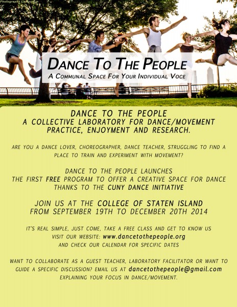 Dance To The People seeks participants