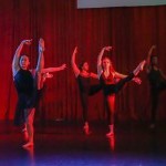 Ladies in black dancing