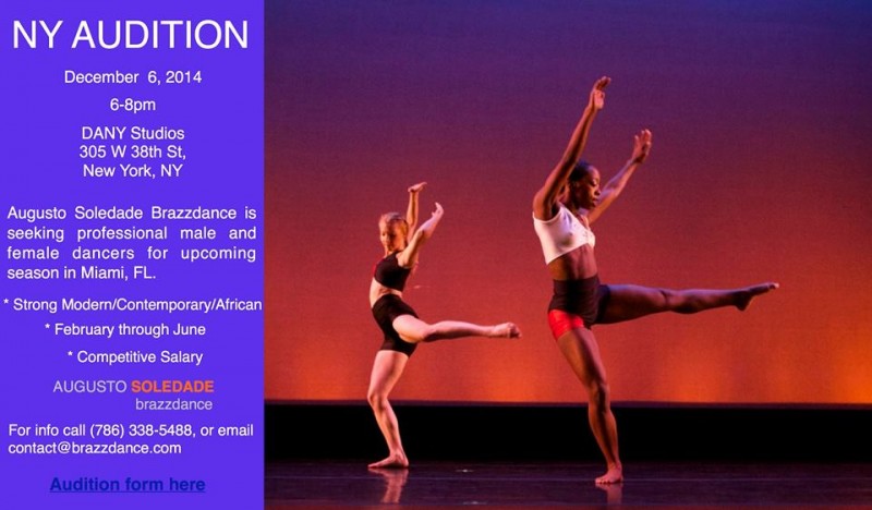 NYC Audition- Augusto Soledade Brazzdance