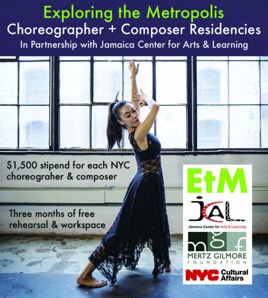 EtM Choreographer + Composer Residencies