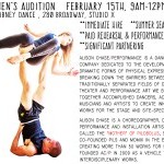 Audition info flyer