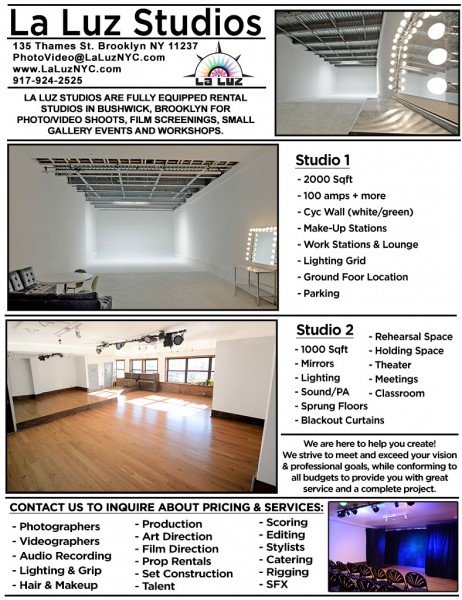 Operations Manager for Performing Arts Space/Store/Photo & Film Studio