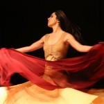 Workshop leader, Banafsheh, dancing