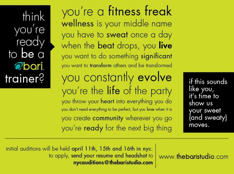 Bari Studio is hiring trainers!